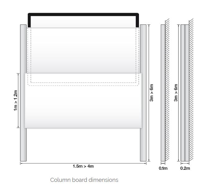 TK-Team Column board dimensions