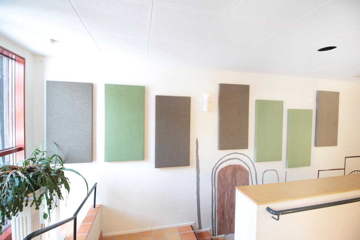 Hush akustiikkapaneelit Salon seurakuntatalon seinällä 3