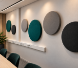 Hush Light Round acoustic panel, acoustic, panel
